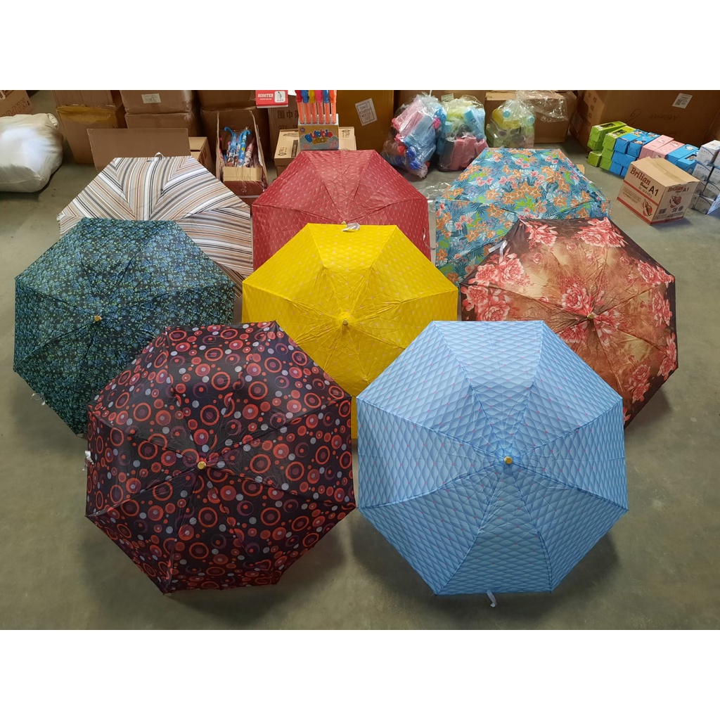 PAYUNG LIPAT  KOTAK / BUNGA/PAYUNG ANAK KARAKTER/payung lipat 2/lipat 3