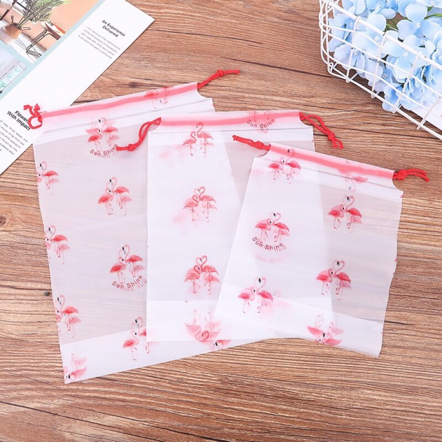 TAS ORGANIZER POUCH BAG ORGANIZER POUCH FLAMINGO POUCH MURAH