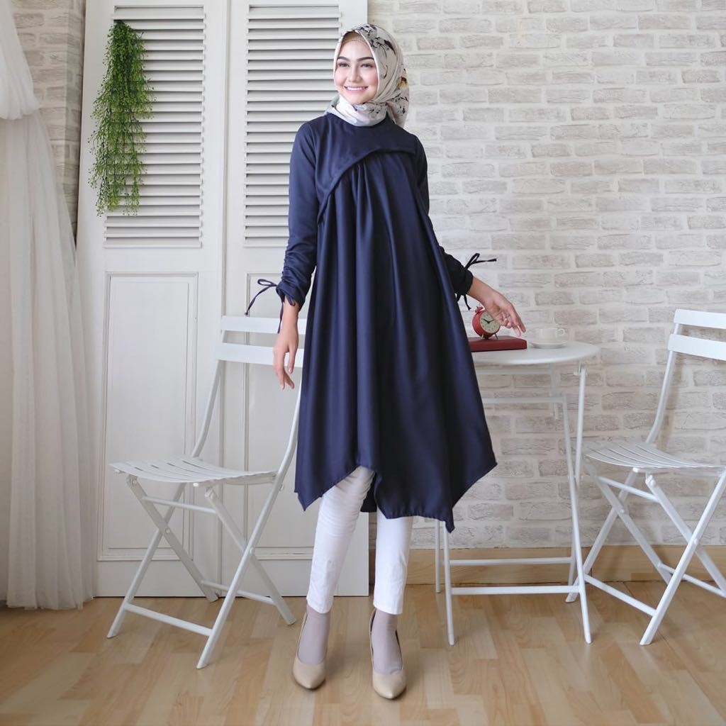 018 ELISYA # Busana Muslim Baju Pakaian Gamis Maxi Dress Baru Murah Grosir TanahAbang