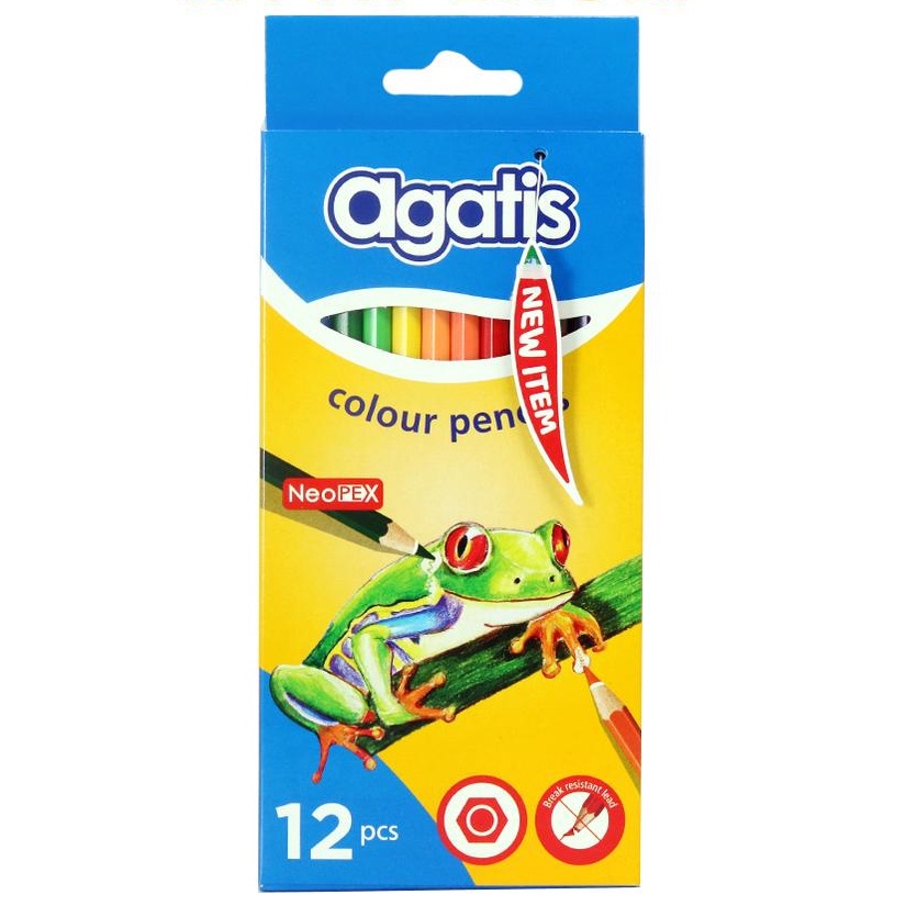 

Pensil Warna AGATIS Neopex 12 Warna NH-C 12 Panjang 12 Color Pencils