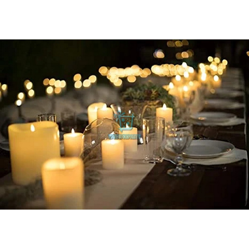 Lilin LED Jumbo Lampu Elektrik Candle Light Dekorasi Pesta Ulang Tahun