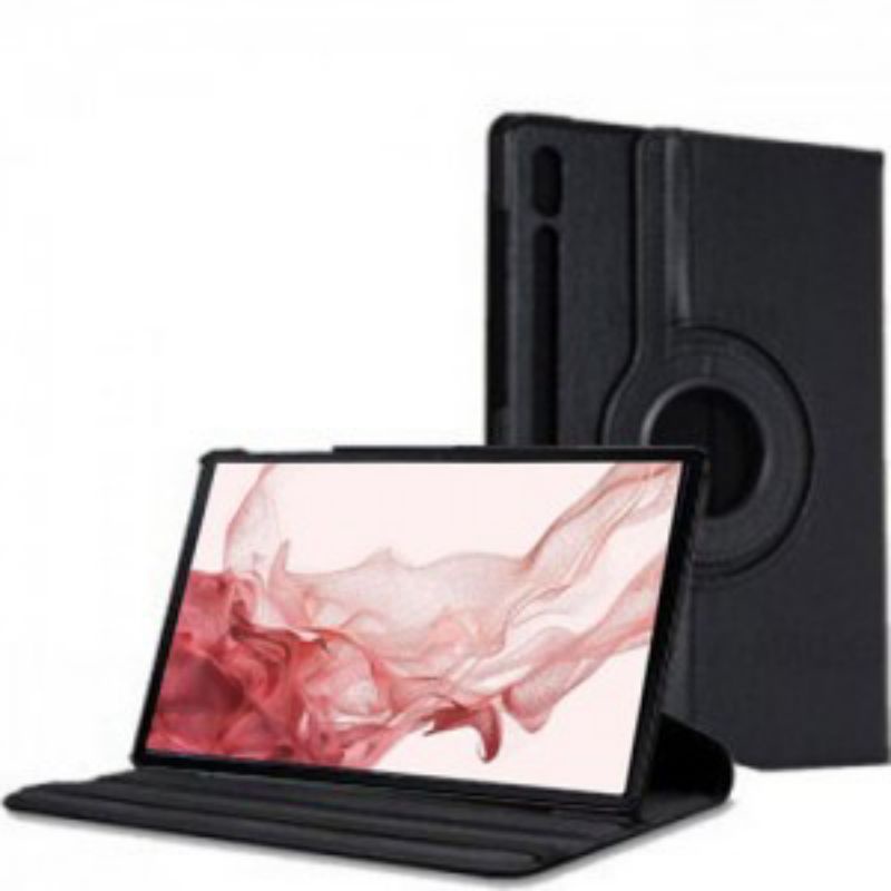 Rotate Rotary Flip Leather Case Casing Cover Samsung Galaxy Tab S8 Plus + 12.4 2022 X800 X806