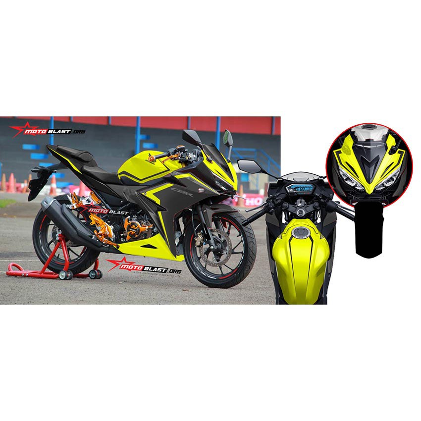 Decal Stiker New CBR150R YELLOW BLACK SIMPLE