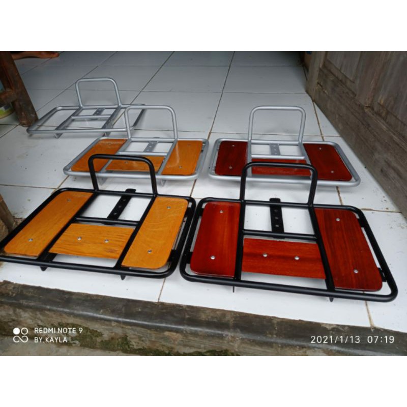 Front rack wooden /rak depan sepeda mtb fixie sepeda lipat terbaru