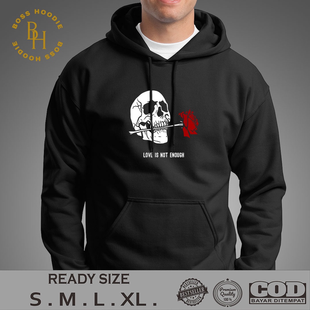 HOODIE LOVE IS NOT ENOUGH / JAKET PRIA / HOODIE PRIA / JAKET KEREN