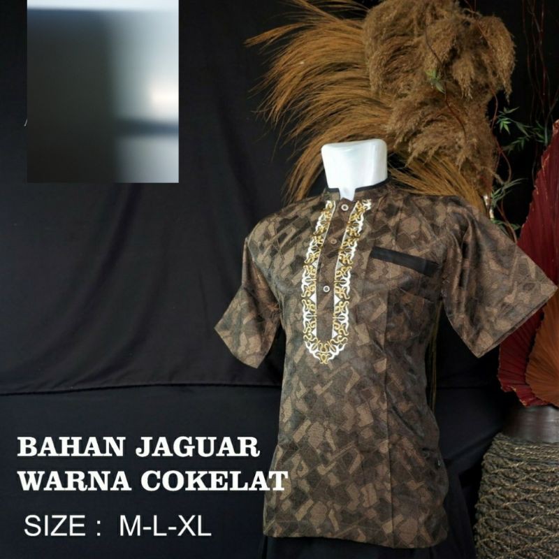 BAJU KOKO LENGAN PENDEK CASUAL MUSLIM FASHION PRIA TERBARU KOKO POLOS