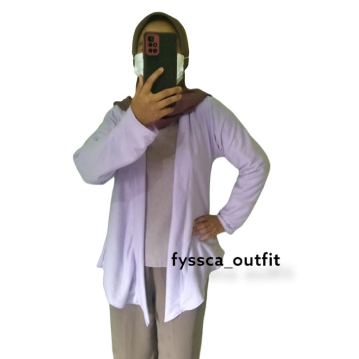 outer lengan polos / outer wanita terbaru 2022 by fyssca outfit