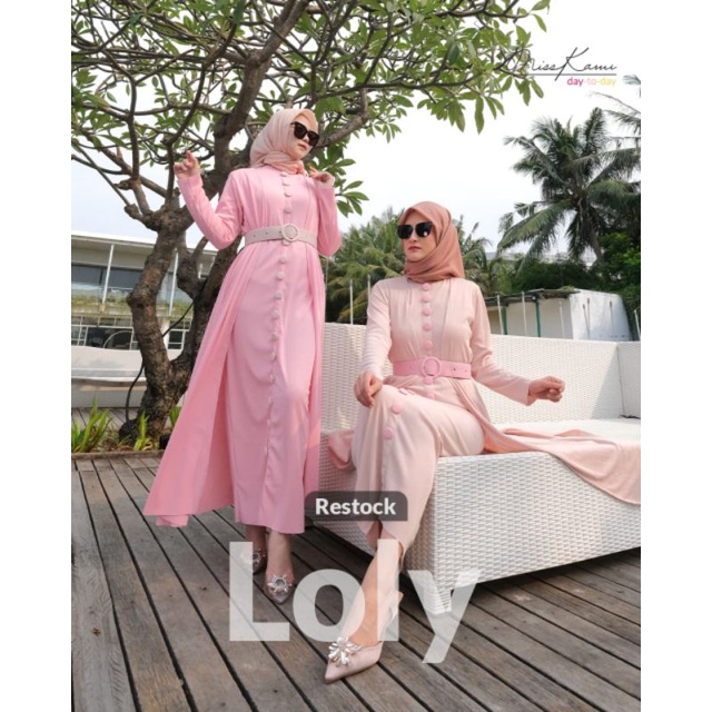 Loly dress/ Loly dress mk / Dress MK/Ratu Hijab Fashion