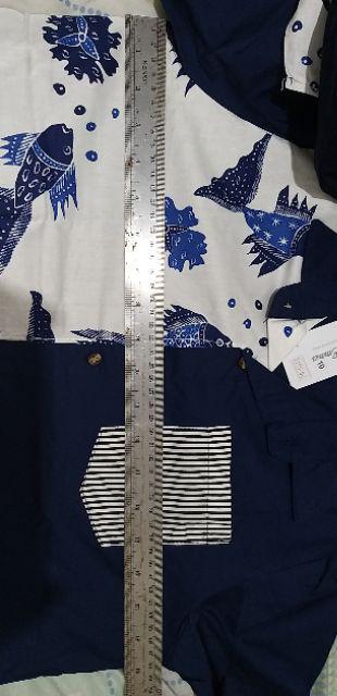 Aryan Batik Shirt Lewis Emma Atasan Batik Anak Laki-laki