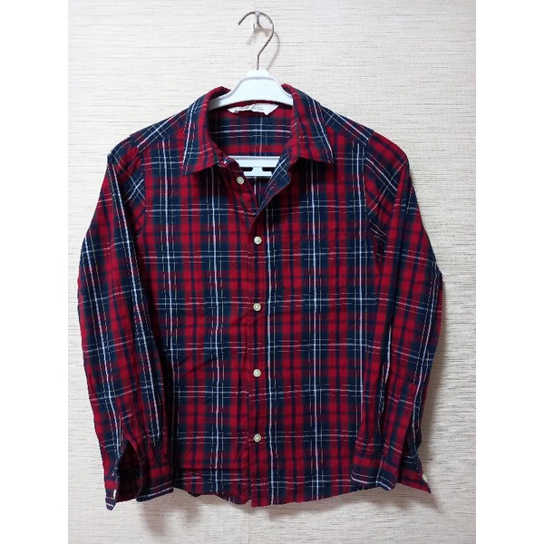 kemeja kotak kotak H&M