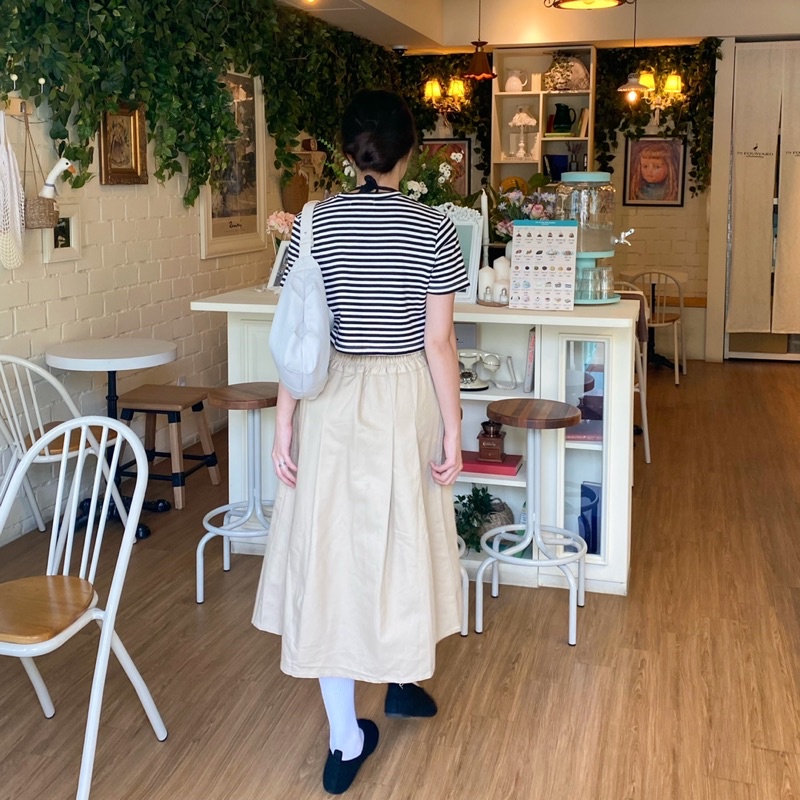 Ninette - Pleated Chino Skirt-5