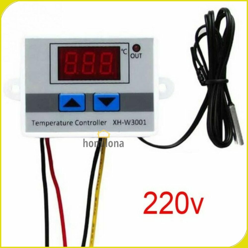 Digital Temperature Control Thermostat Microcomputer 220V - Taffware XH-W3001
