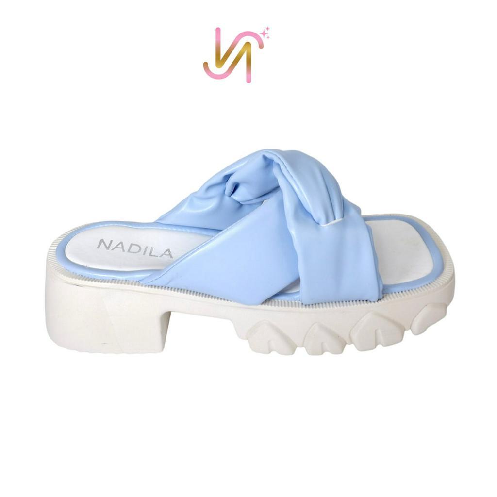 Nadilastuff Twinkle Platform Sandal Wanita Hak Tahu Ringan