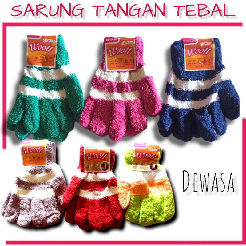 Sarung Tangan Wooll Bulu Wanita Import/Sarung Tangan Motor