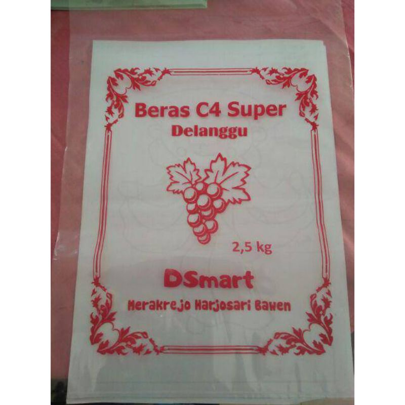 PLASTIK BERAS 3KG. Uk. 25X40 Tebal 05