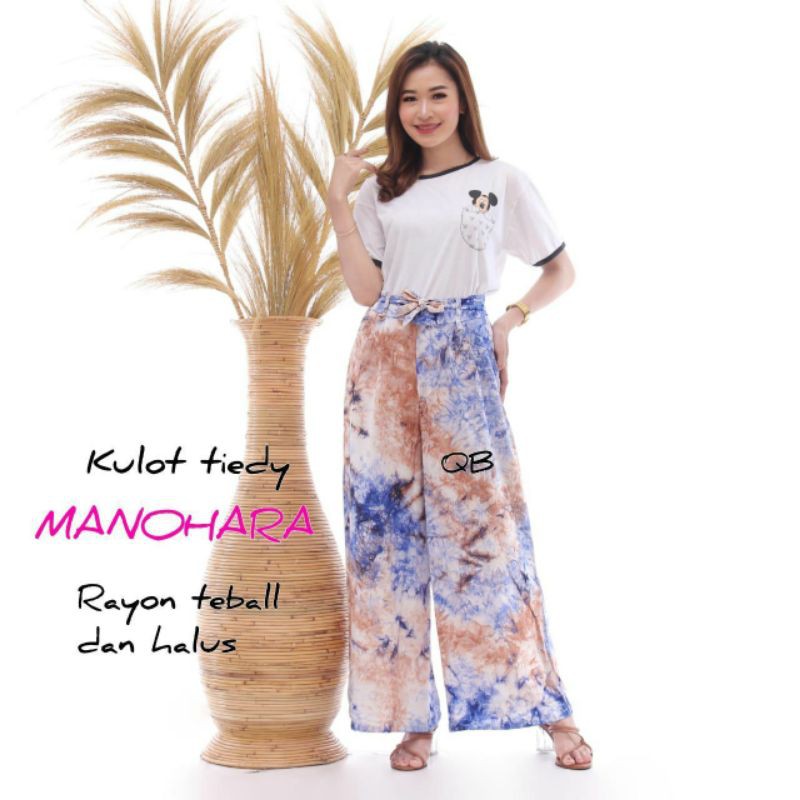 KULOT TIE DYE / CELANA KULOT TIE DYE SMOKE celana kulot abstrak tiedye