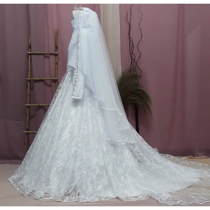 gaun pengantin muslimah syari gaun walimah gaun akad wedding dress muslimah syari gaun walimah