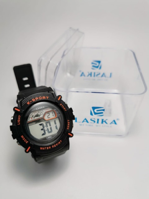 Jam tangan anti air LASIKA 880 Anak SD Remaja ada led tanggal hari bulan