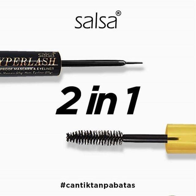 ❤ RATU ❤ Salsa Mascara Eyeliner 2in1 Hyperlash | Maskara 2 in 1 Eyes Liner Waterproof  (✔️BPOM)