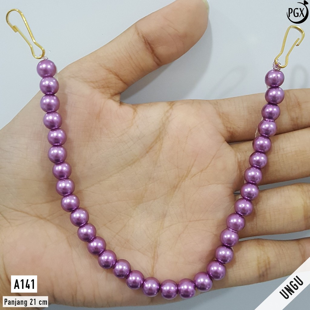 PGX Konektor Masker - Pengait Masker Hijab Mutiara - Aksesoris Masker - A141-UNGU