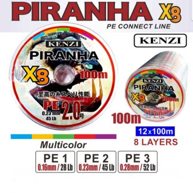 PE KENZI PIRANHA X8 MULTICOLOUR