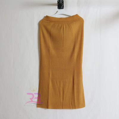 Rok Rajut ABG & JUMBO Rok Span Rajut Wanita / ROK Panjang PREMIUM / Rok Knit Rajut / Rok Tebal / Rok oversize-MUSTARD