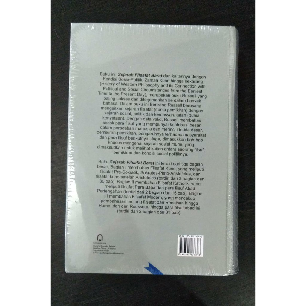Buku Original Sejarah Filsafat Barat / Bertrand Russell / Pustaka Pelajar-4