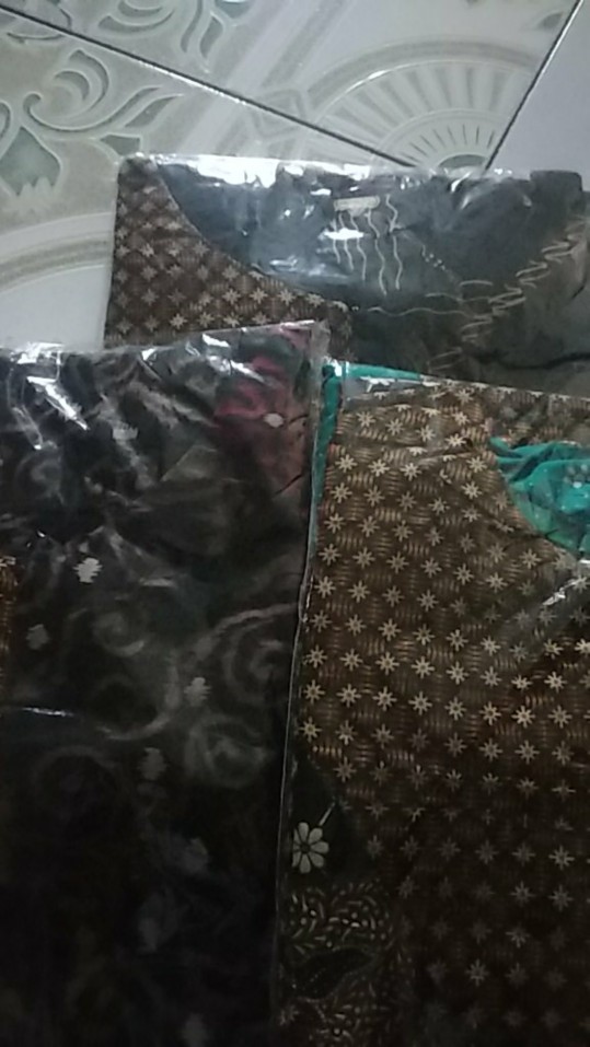 Gamis Batik Kombinasi Motif Songket