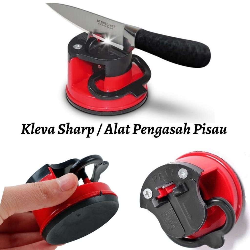 FUTAKO Alat Pengasah Pisau Dapur Suction Pad Knife Sharpener / Kleva Sharp / Asahan Pisau Bulat