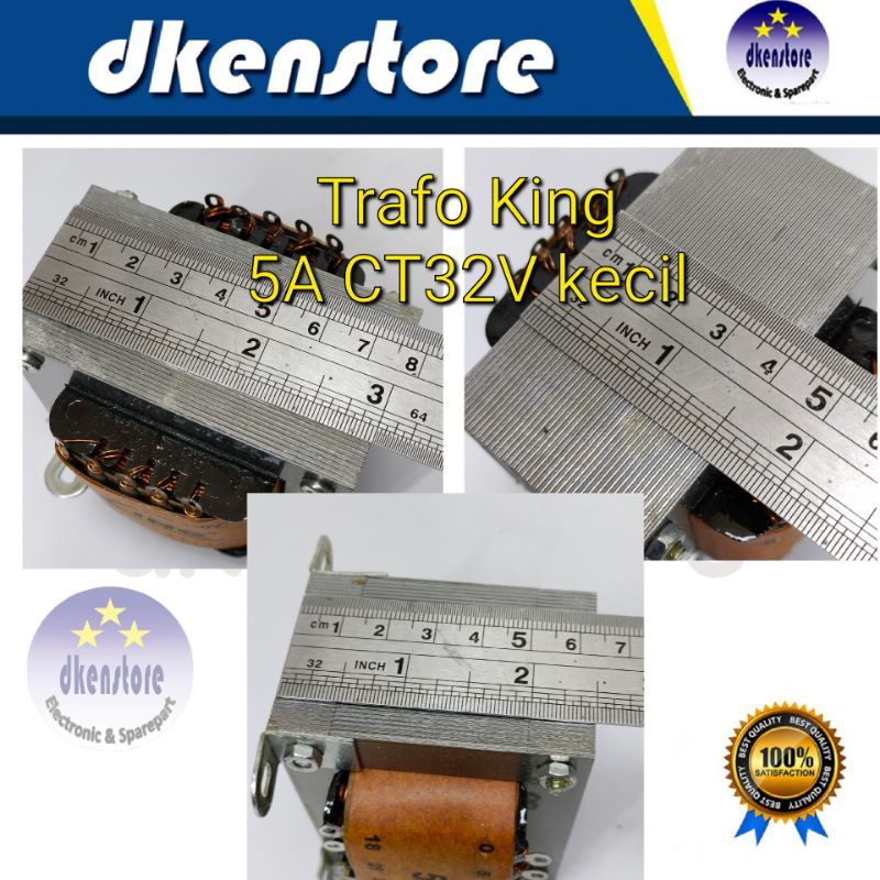 Trafo King 5A Kecil CT 32V 5 Ampere CT 32 volt