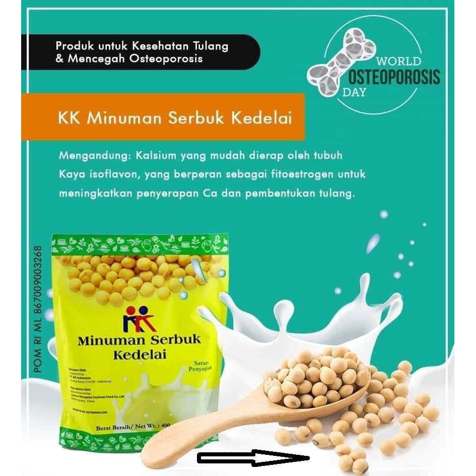 

KK Minuman Serbuk Susu Kacang Kedelai (Soya Bean - 3 x Net 400 gr)