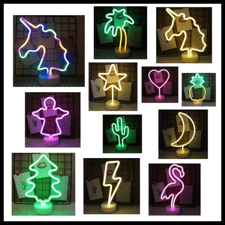 

Aksesoris Natal - Led Lampu Neon Sign Light Christmas Pesta Natal Dekorasi Flamingo