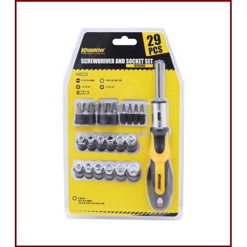 Krisbow Set Obeng Dan Kunci Sok 29 Pcs