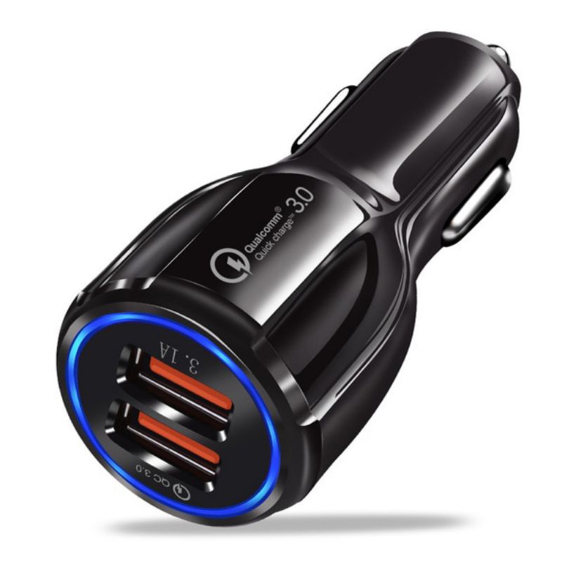 Colokan Mobil dengan Dual Port - Car Charger USB 2 Port