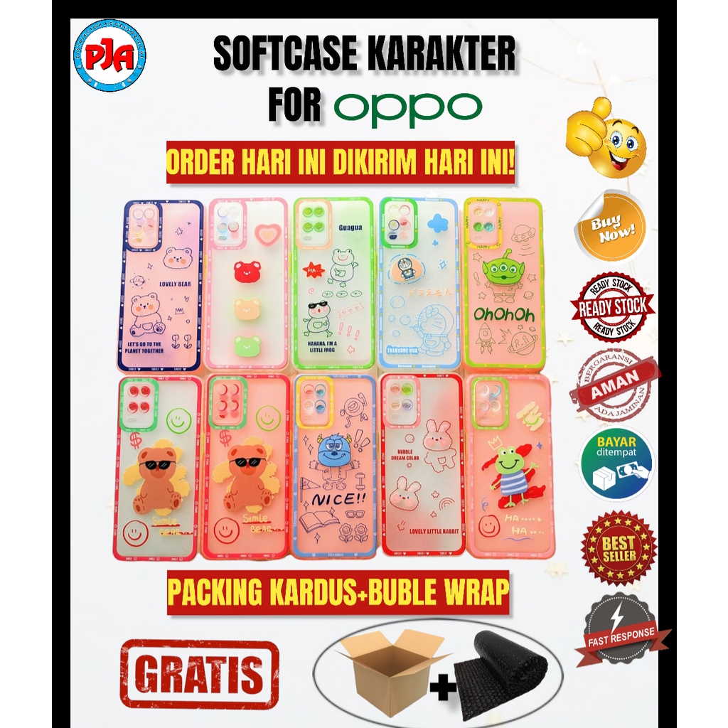 Softcase Casing OPPO A54 Karakter