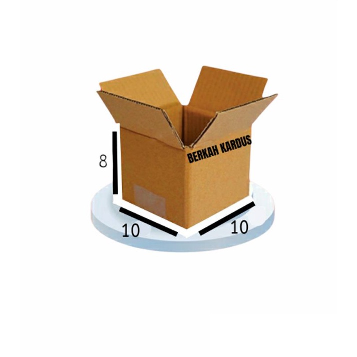 

kardus box /DIE CUT dus box polos 10x10x8