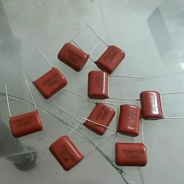 10pcs Cbb Polypropylene Film Kapasitor 1uf 450v Kapasitor Pitch 15mm Capacitor