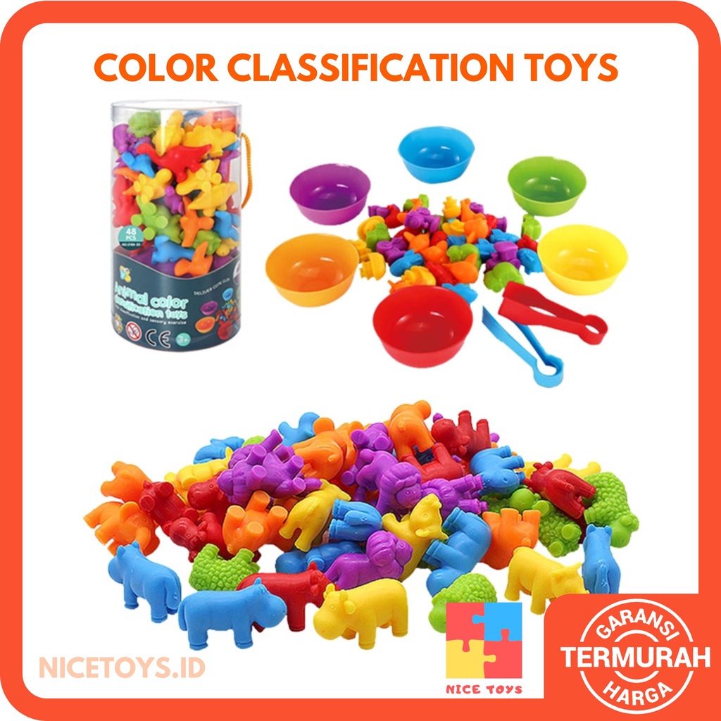 Color Classification Toys Mainan Montessori Anak Mainan Edukasi Mainan Berhitung Sensory Play Sensory Toys Mainan Sensorik Anak