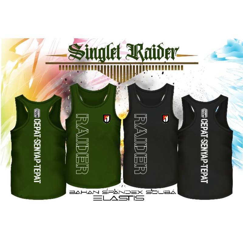 KAOS SINGLET TNI/RAIDER SPANDEK SCUBA