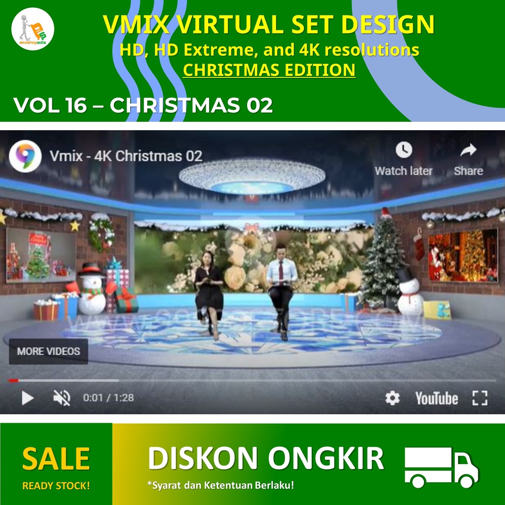 VMIX VIRTUAL SET DESIGN 4K - CHRISTMAS 02 v16