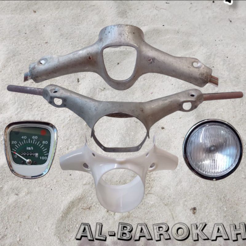 batok kepala atas bawah C70 set lampu depan dan speedometer C70 import