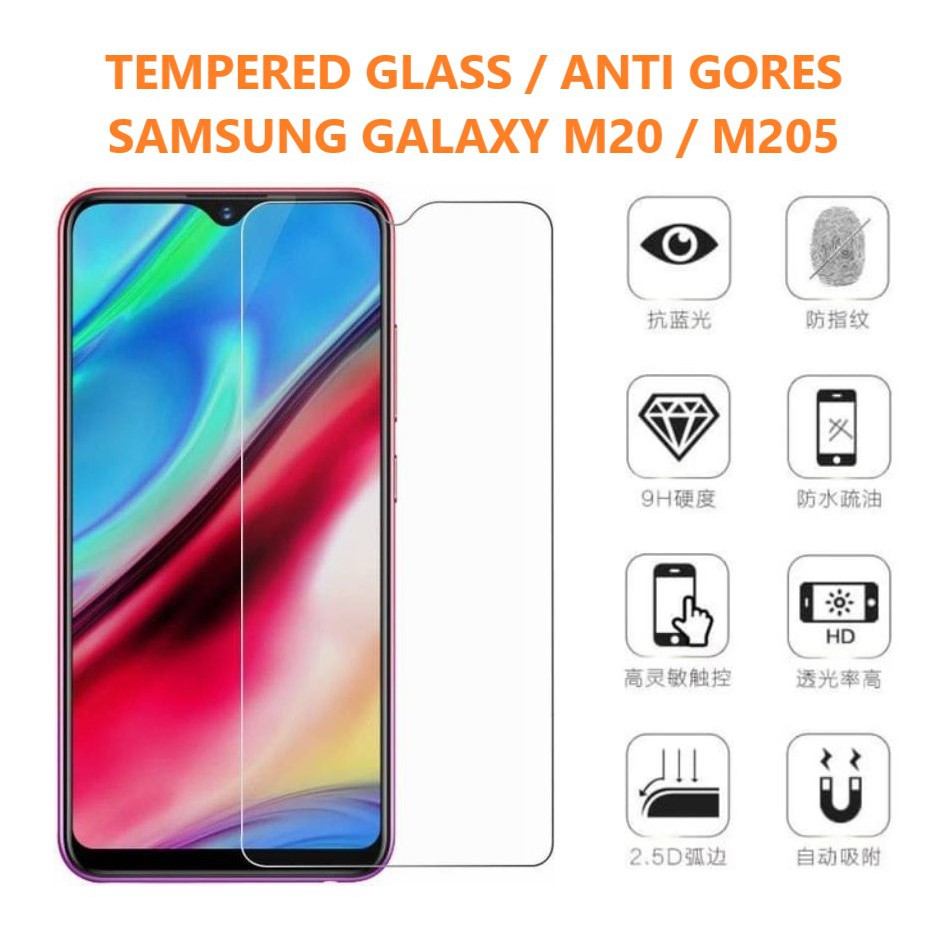 ANTI GORES / TEMPERED GLASS SAMSUNG GALAXY M20 / M205 / M205F | SCREEN PROTECTOR | COOL SPAREPART