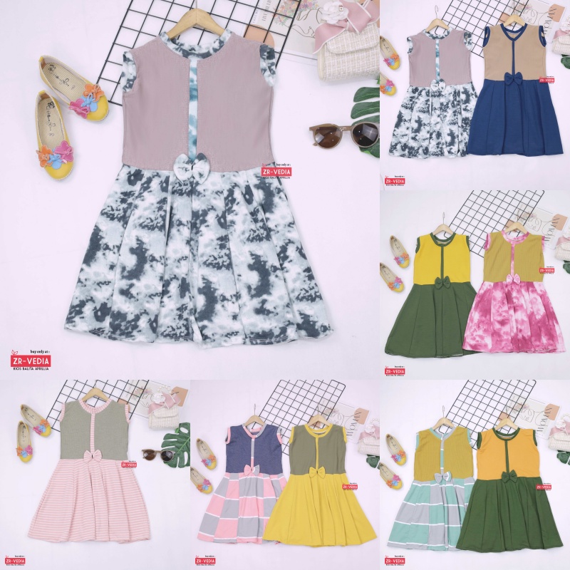 Dress Bilqis uk 5-6 Tahun / Dres Yukensi Murah Grosir Baju Anak Perempuan Harian Gaun Pesta Pakaian