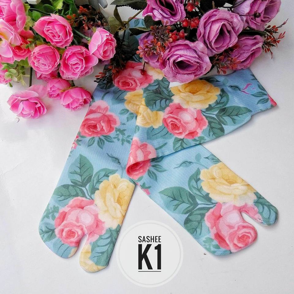 Kaos Kaki Sashee motif Bunga Bandung
