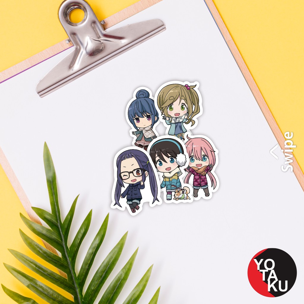Stiker Sticker Anime Merchandise Anime Yuru Camp SA671 YOTAKUSHOP