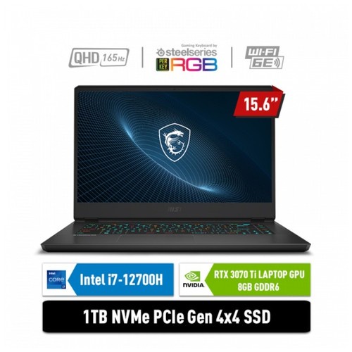 MSI VECTOR GP66 12UGS  - i7-12700H - 16GB - 1TB SSD - NVIDIA RTX3070Ti 8GB - 15.6&quot;QHD IPS 165Hz - WIN11