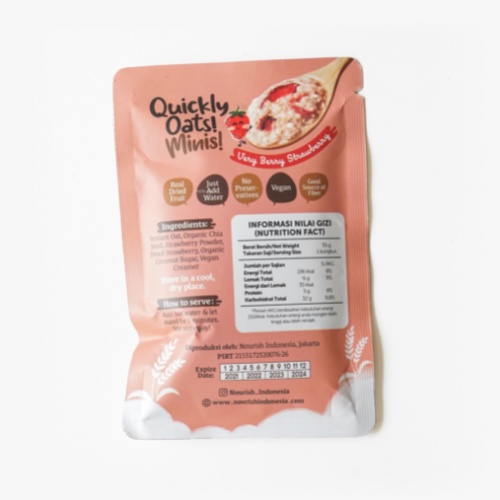 BUY 5 GET 1 FREE Quickly Oats! Minis! Very Berry Strawberry