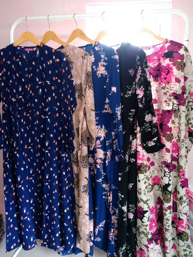 Gamis Batik Daun