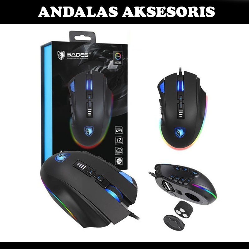 MOUSE SADES AXE S12 RGB GAMING