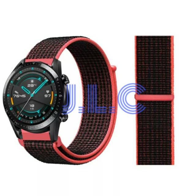 Strap Nylon Nilon Woven Watch Band Honor Magic Watch 2 46mm Tali Jam Tangan Smartwatch Benang